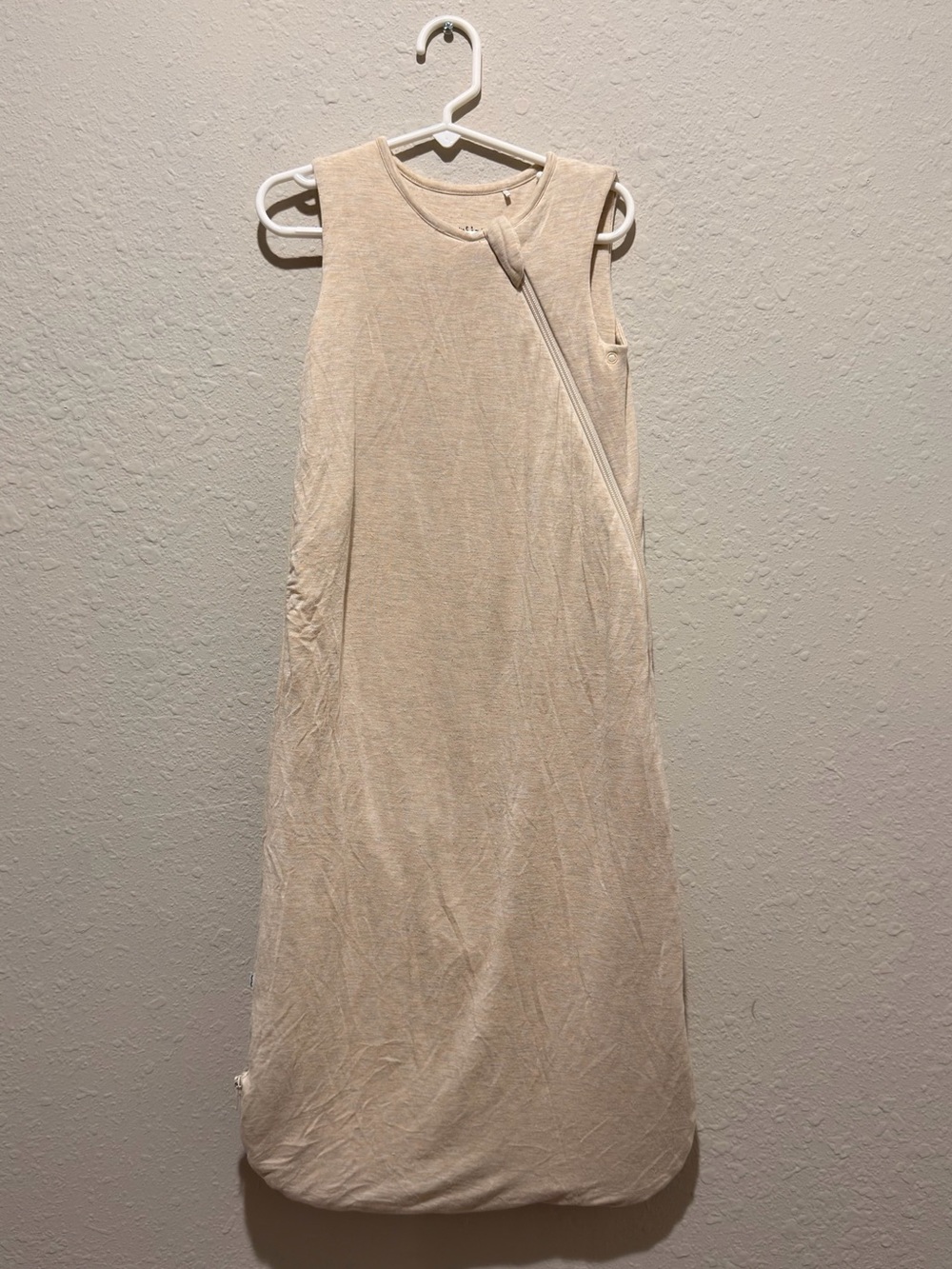 Little Sleepies Cream Sleeveless Sleep Sack 6-18 Months Bamboo